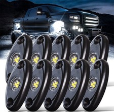 LED Rock Lights 10PCS White for Off Road Truck -White-10PCS
