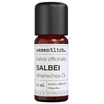 Salbei 10ml - von wesentlich. - reines ätherisches Öl in der Glasflasche