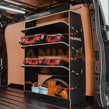Ford Transit Custom 2023- SWB Milwaukee PackOut Black Hexaboard Rear Racking