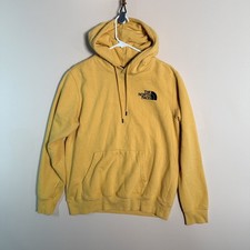 The North Face Black and Yellow Logo Hoodie Hoody Pullover Men's Size Medium M