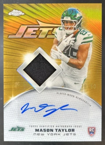 2025 Topps Chrome Mason Taylor Gold Refractor (RAW)