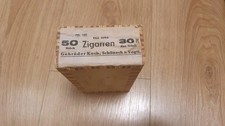 Stare pudełko na cygara 1962 Bracia Koch Schöneck Im Vogtland NRD oryginalne opakowanie drewniane pudełko