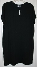 Gap Women's Dress Cotton Pocket T-shirt Short Sleeved Black Size Large