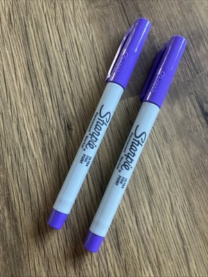 Sharpie ULTRAFEIN NEU IM KARTON Permanentmarker, LILA (PKT 2 MARKER) BRANDNEU