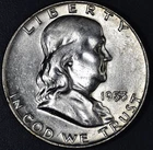 1953-D 50C FRANKLIN SILVER HALF DOLLAR KM# 199 Grade:  Choice BU A7147