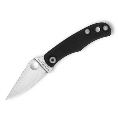 Spyderco Bug mit 12C27 Edelstahlklinge, G-10 Griff in schwarz, Slipit-Sicherung