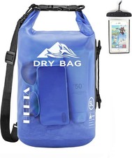 HEETA Waterproof Dry Bag Backpack Roll Top Kayak Boating Swim  Phone Case