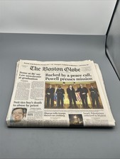 April 11, 2002 The Boston Globe War On Terror/Church Abuse Full-Newspaper