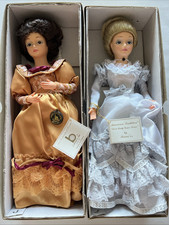 Lot Of 2 Brinn's Dolls 1988 First Lady Gown Series Emily Donelson & Louisa Adams