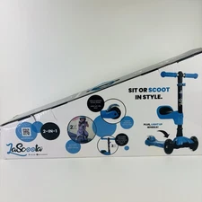 2-in-1 Kids Kick Scooter Adjustable Height Handlebars and Removable Seat New