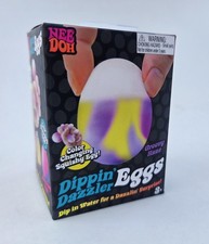 NeeDoh Dippin  Dazzler Egg, Easter Nee Doh Color Changing Squish Yellow  Purple