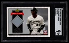 MICHAEL JORDAN 2001 UPPER DECK MINOR SALUTE GAME USED JERSEY CARD #MJ-J2 SGC 9