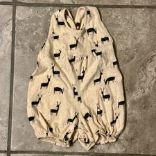 Rylee + Cru 18-24 mo bubble romper deer print