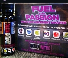 Liquid Nitro Male Enchantment Shooter Energy Shot - 12 Bottles  Berry Flavor