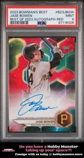 2023 Bowman's Best Jase Bowen Auto Red /10 Pirates PSA 9