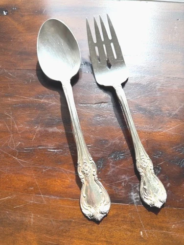 Old Master 2 piece serving set TOWLE STERLING COLD MEAT AND SPOON no mono 150 gr