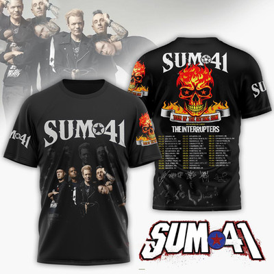 Sum 41 Band T Shirt Black Men S-5XL 89DO14