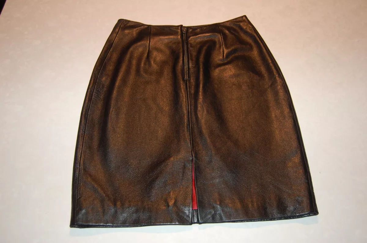 Leather skirt shop size 4