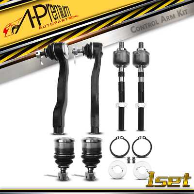 A-Premium 6xFront Tie Rod End Ball Joint for Honda Civic 1992-1995 Acura Integra