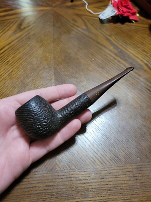Vintage Sasieni Four Dot Rustic ''Hurlingham'' Estate Pipe