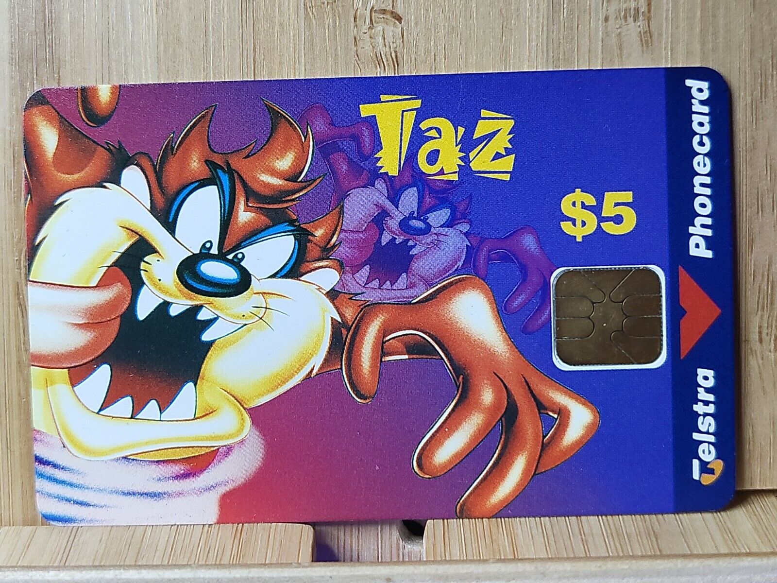 PHONECARD 🎁 $5 TELSTRA  TAZ Tasmanian Devil - 🎁 FREE POST