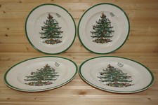 Spode Christmas Tree 4 Dinner Plates, 10 5/8"  Lot 5/31/ 1 