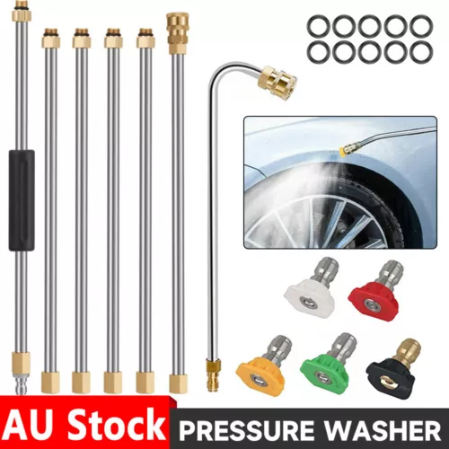 Gutter Cleaning Tool Pressure Washer Extension Wands Lance 5 Nozzles 4000 psi - Picture 1 of 12