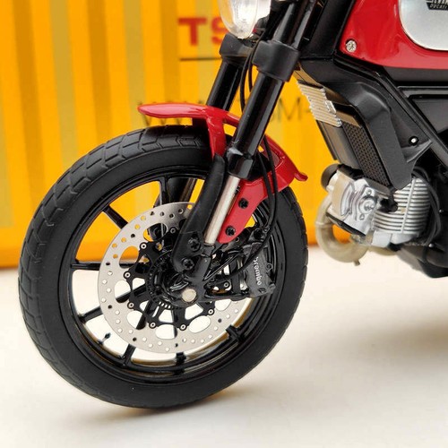 TSM Ducati Scrambler Icon 803CC 2015 Rosso TSMMC004 Red Motorcycle Diecast 1/12 - Picture 6 of 12