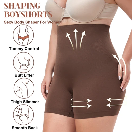 Plus Slip Shorts nahtlos glatt Training Yoga Fahrrad Shorts für Frauen unter Kleid - Bild 17 von 23