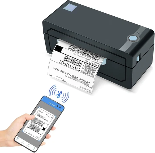 Bluetooth Thermal Shipping Label Printer – Wireless 4X6 Shipping Label Printer, 
