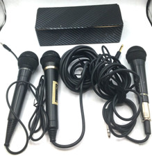 3 Microphones Pioneer Uni-directional Dynamic Dm-v-161, Dm-20sl, Pro 2 Dm-405