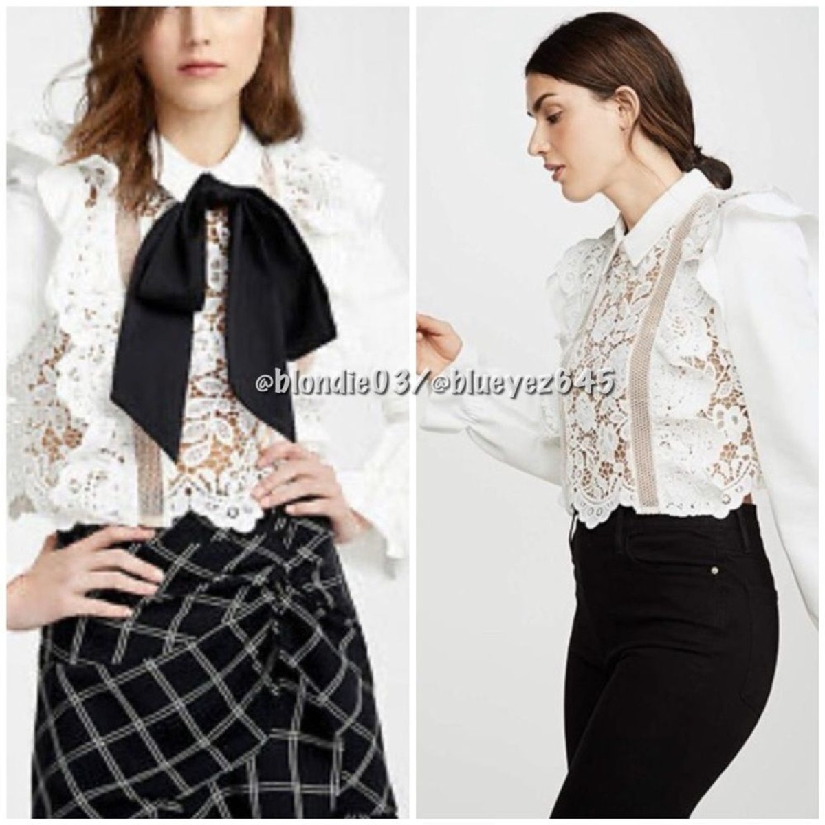 Self-Portrait flower lace tie top UK4/US0 | eBay Self-Portrait flower lace tie top UK4/US0 | eBay