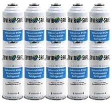 R 134a Refrigerant Replacement Cans- Coldest Refrigerant for Auto - 10 Pack