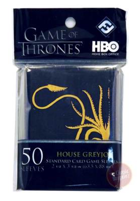 Game of Thrones - House Greyjoy Trading Card Sleeve 50 Count * NEW * sleeves | eBay Game of Thrones - House Greyjoy Trading Card Sleeve 50 Count * NEW * sleeves | eBay