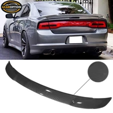 Fits 15-23 Dodge Charger SRT Style Trunk Spoiler Wing Carbon Fiber Print - ABS
