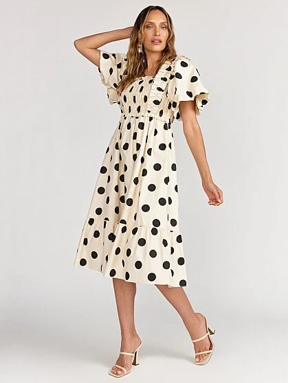 English factory polka cheap dot skirt