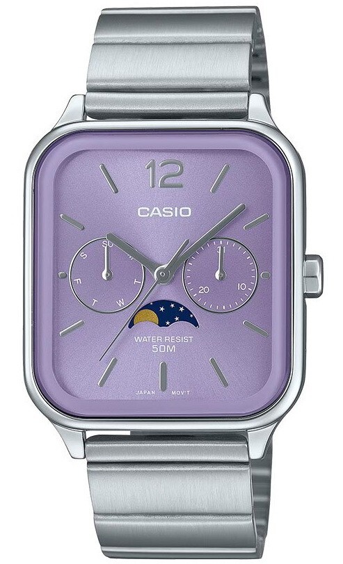 【新品】CASIO STANDARD MENS チプカシMTP-M305D-6A Casio MTP-M305D-6A Moonphase Quartz Stainless Steel Men's