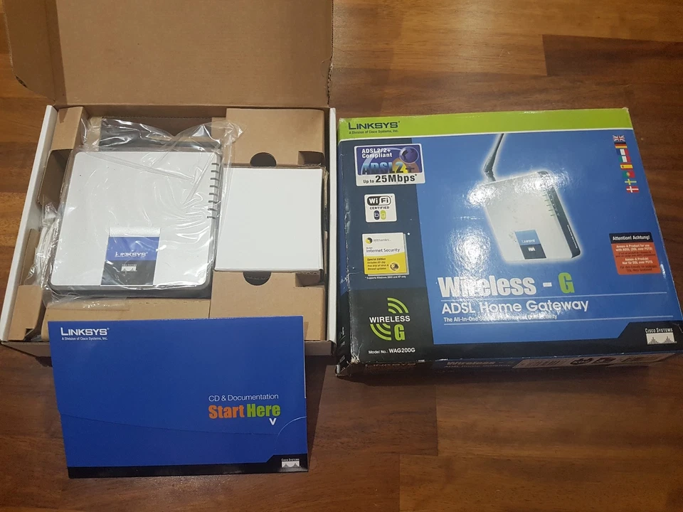 MODEM ADSL-2 LINKSYS WAG 200 WIRELESS-G - Immagine 3 di 4