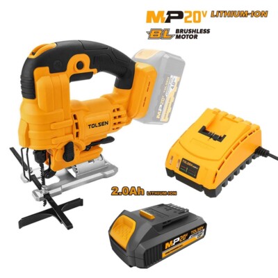 TOLSEN 87284 AKKU STICHSÄGE 20V 2AH LITHIUM AKKU UND LADEGERÄT