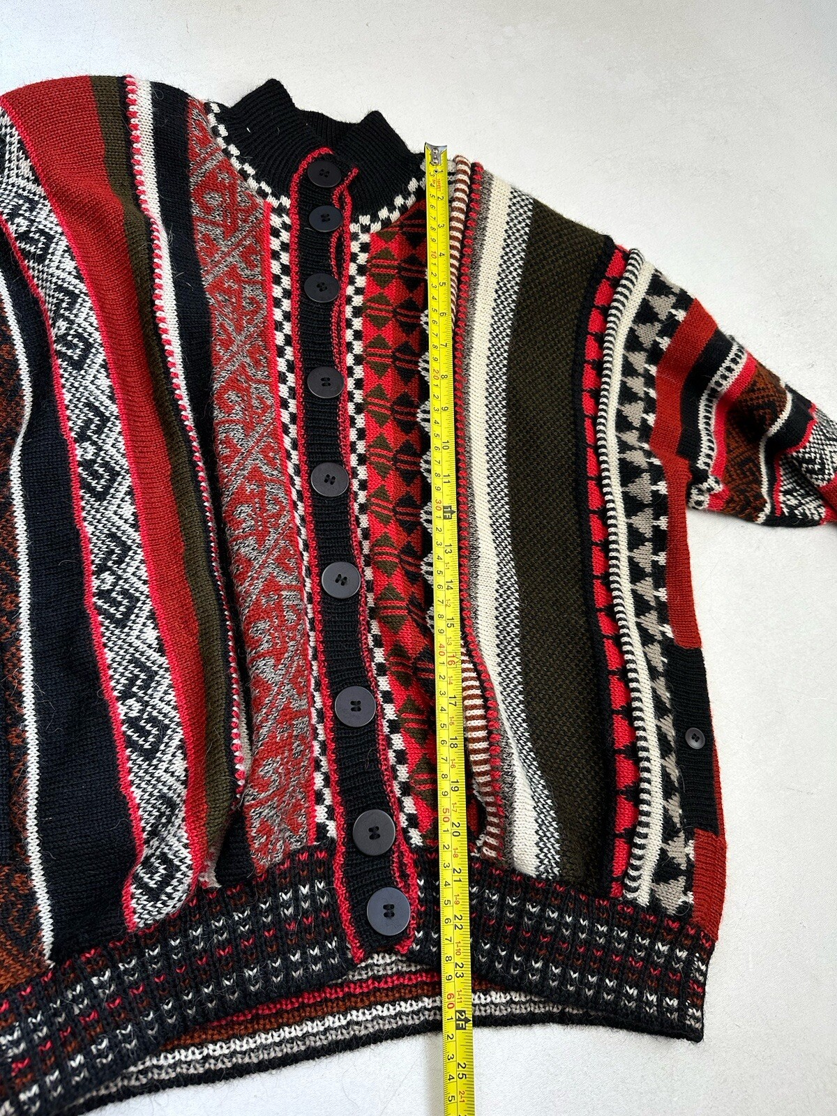 Peruvian Connection 100% Alpaca Button Sweater Si… - image 14