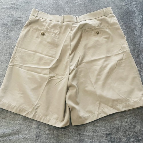 Greg Norman Shorts Men's Size 36 Tan Pleated Front Khaki Beige Casual Golf 9" In - Picture 10 of 12