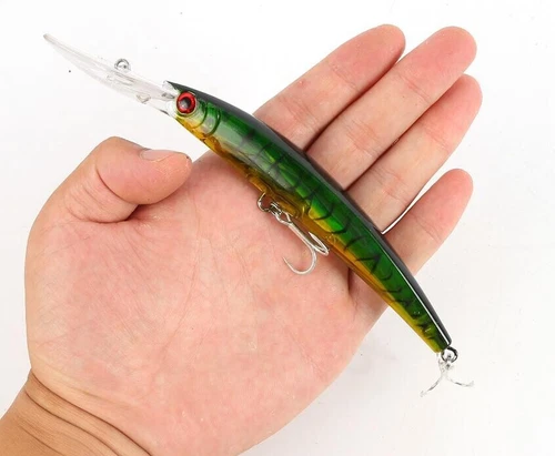 3PCS Long Fishing Lures Minnow 23.5g Crankbait Trolling Artificial Sinking Bass - Picture 5 of 6