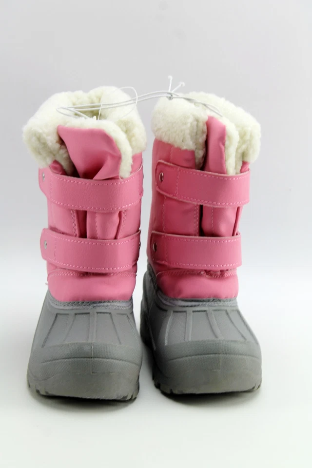 Koala Niños Niñas Rosa y Gris Invierno Botas de Nieve Forradas de Vellón - Talla 6 Foto 2 de 4