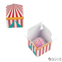 Big Top Cupcake Boxes (12 Pack) Cardboard. on sale Big Top Cupcake Boxes (12 Pack) Cardboard. on sale