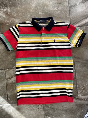 Polo Ralph Lauren Boys Youth XXL Striped 90s Biggie NYC Hip