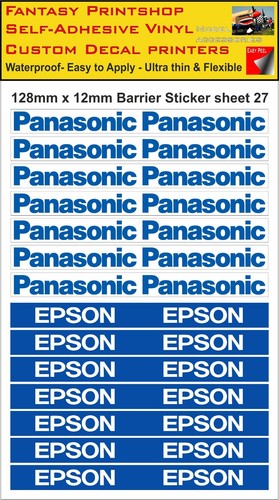 SCALEXTRIC SLOTCAR Building Barrier Trackside Stickers Decals x 34 - sheet 5a - Picture 9 of 9