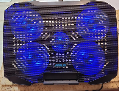 Aazon.co: LIANGSTAR Laptop Cooling Pad, Laptop Cooler Gaing 5 Quiet Fans With Large Etal - View #7