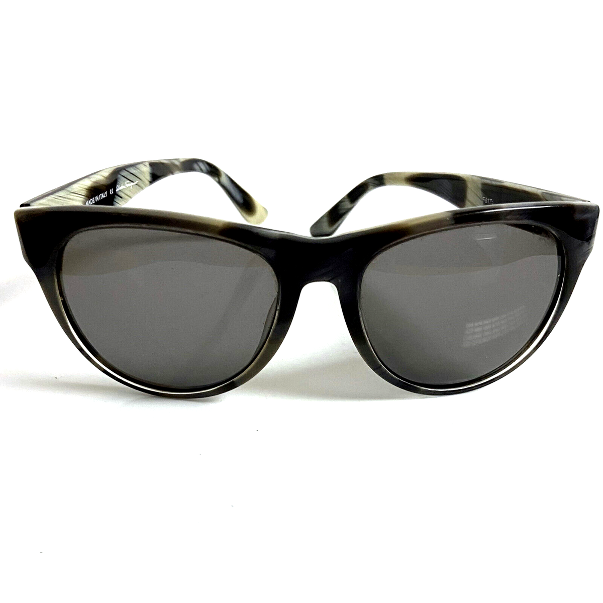 Authentic Salvatore Ferragamo Sunglasses EUC Salvatore Ferragamo Sunglasses Gray Ivory Black /Gray Lens  main image 3
