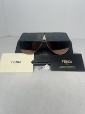 FENDI EYELINE FND-0193S-000 Rose Gold/Gold Mirrored Shield Unisex Sunglass 0J-99
