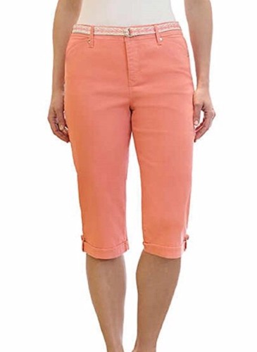 Lillian Belted Capris, hisbiscus | eBay